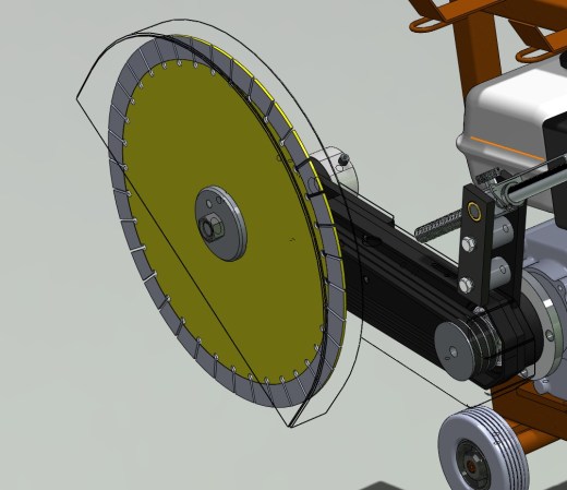 切割沥青的机器缩略图